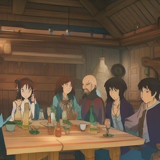 D&D Party Victory Celebration: Studio Ghibli Anime