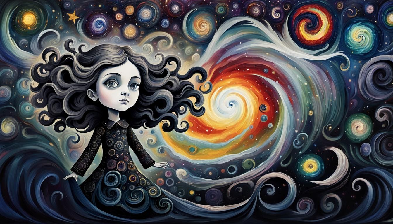 Spooky Tim Burton style doll