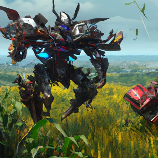 Ultraman Gaia as Transformer in Flight