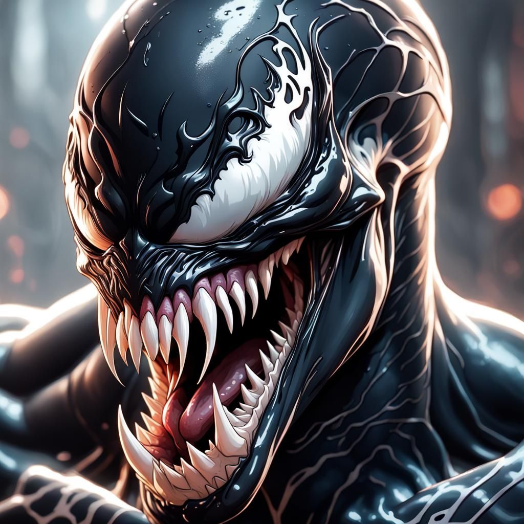 Venom Portrait in Dynamic Lighting