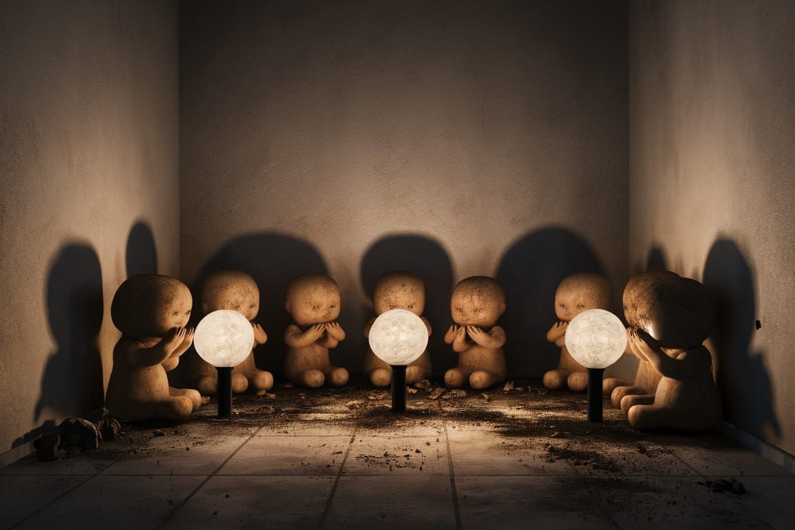 Homeless Dolls with Lightglobes