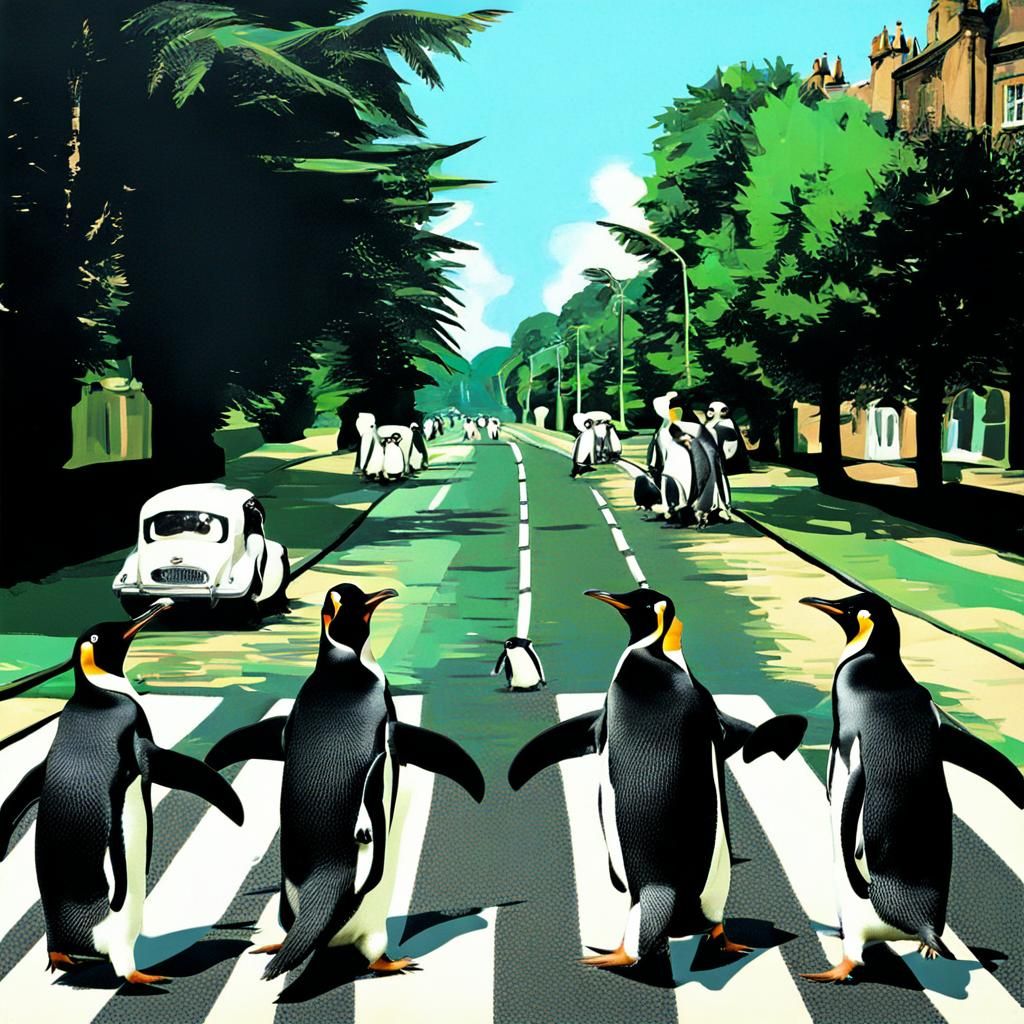 Penguin Abbey Road Cover Art