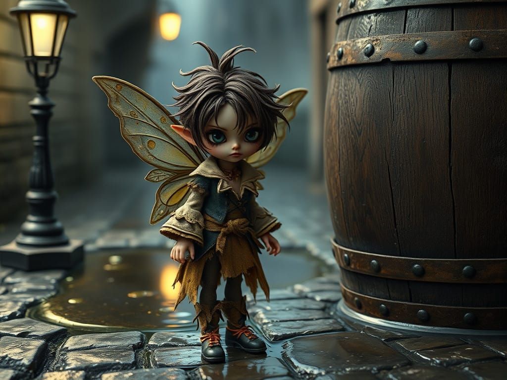 Gritty Victorian Fairy in Tattered Attire