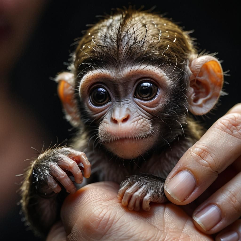 Newborn monkey