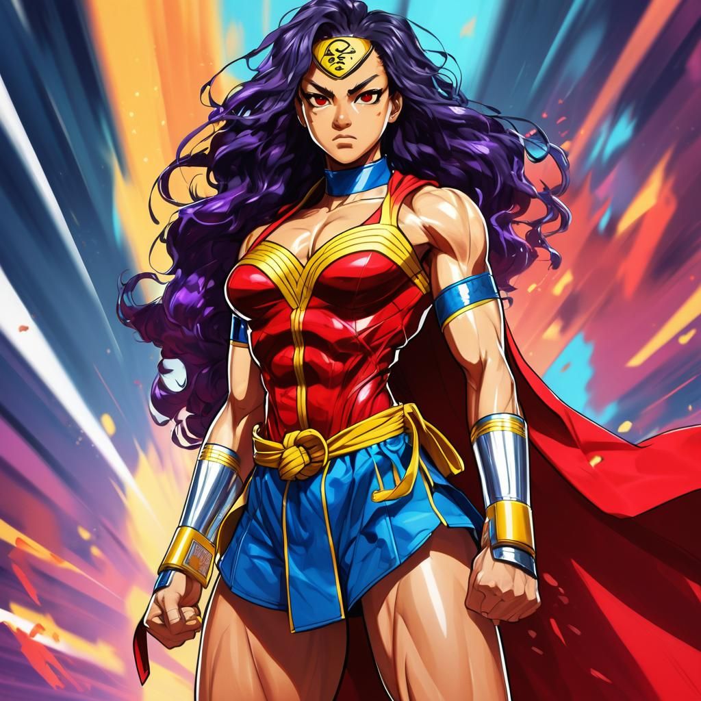 Anime Style Bodybuilder in Karate Gi