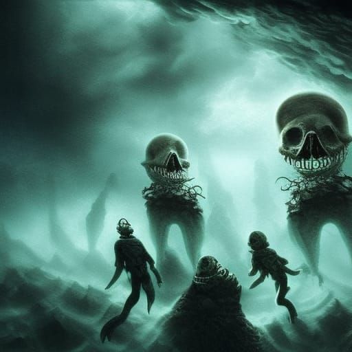 Underwater Horror: Warped Time and Space
