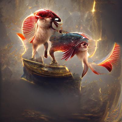 Chibi Red in Greek Myth, 8K Digital Art