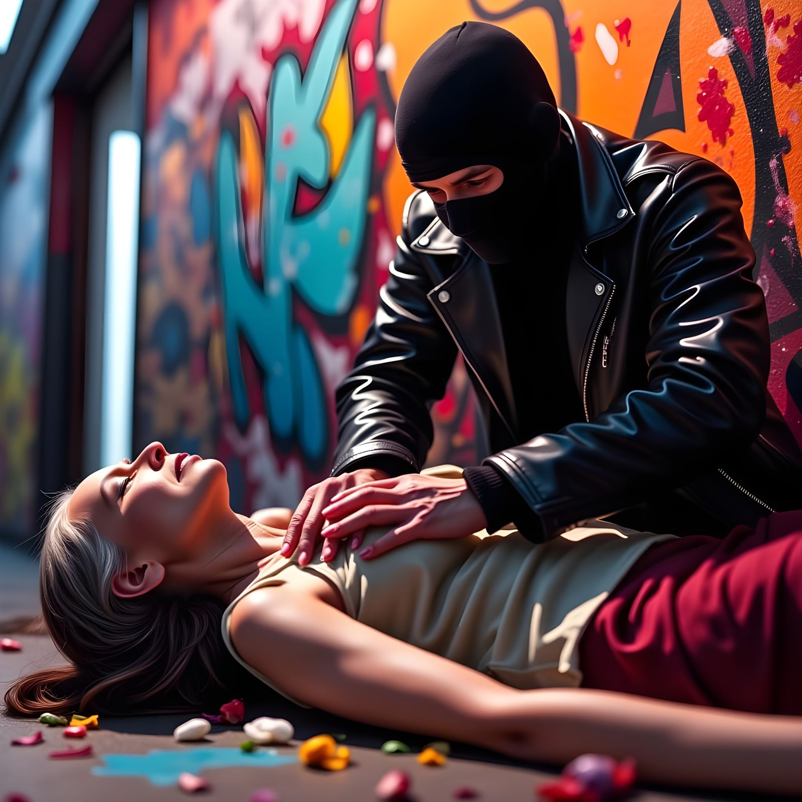 Heroic Burglar Saves Dying Woman in Splendid Hyperrealistic ...