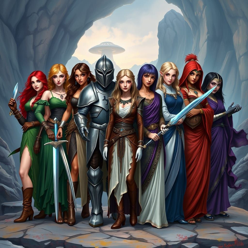 Fantasy Heroines Unite in Mystical Realm