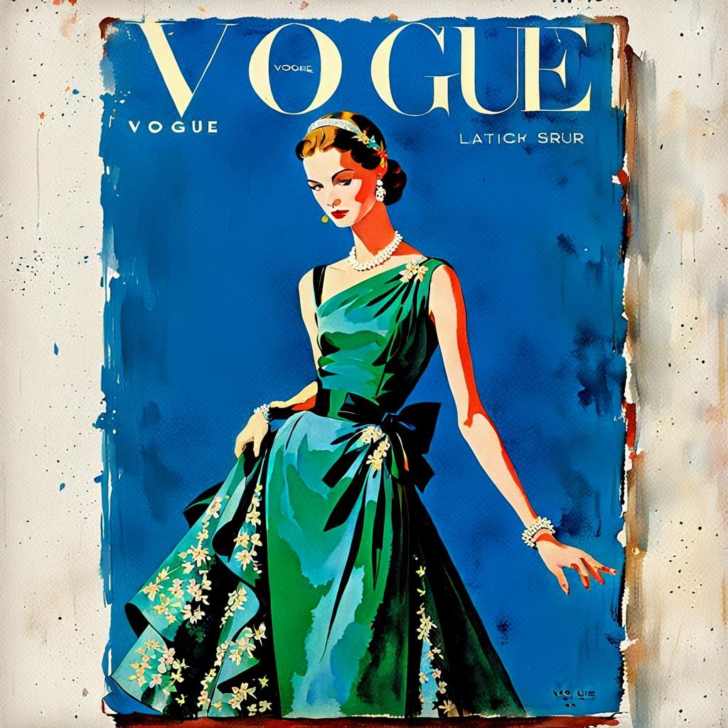 Vintage Vogue Book Cover Art