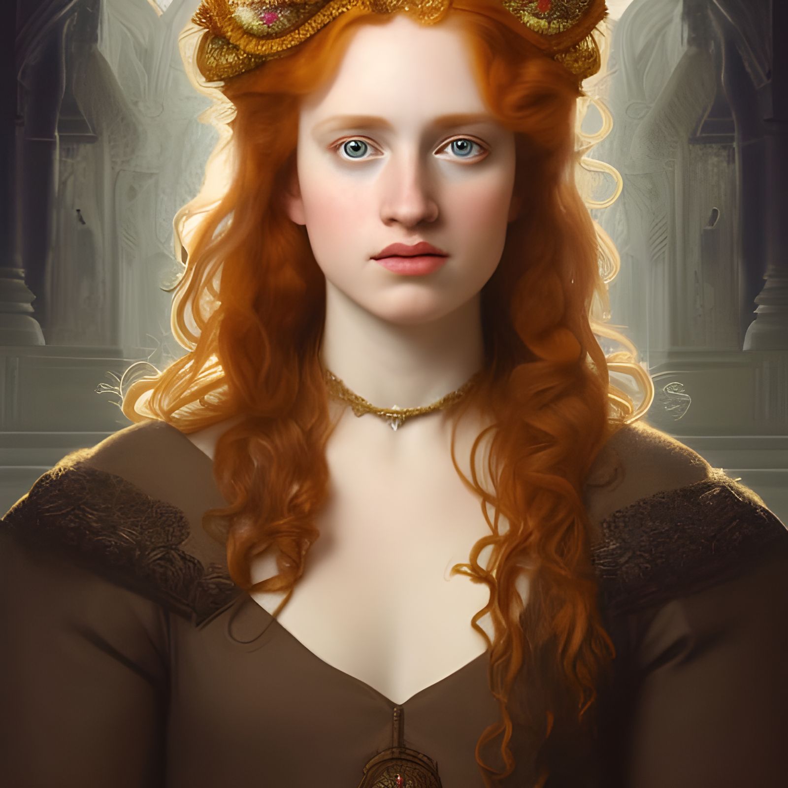Irish Princess Portrait in Artstation Style