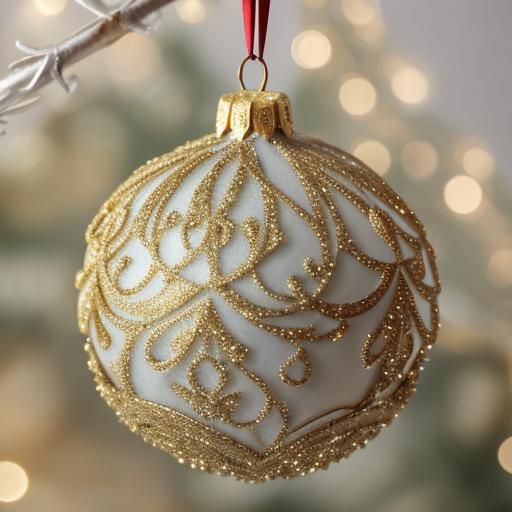 Paper Ornaments Shine with Intricate Cutouts and Glittering...