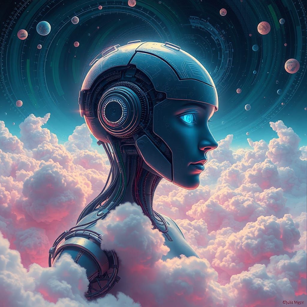 Sentient AI Ponders Existential Desires in Dreamscape