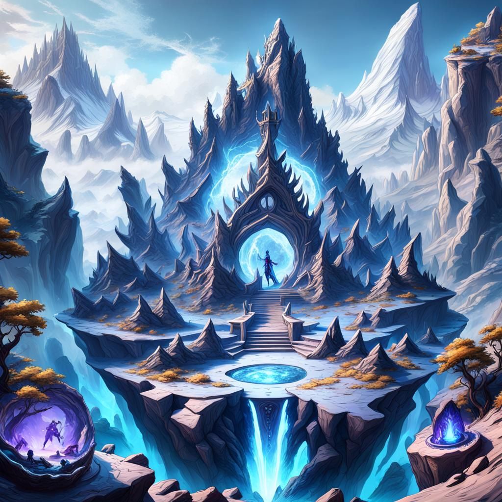 Fantastical School of Sorcery on Geode Mountain