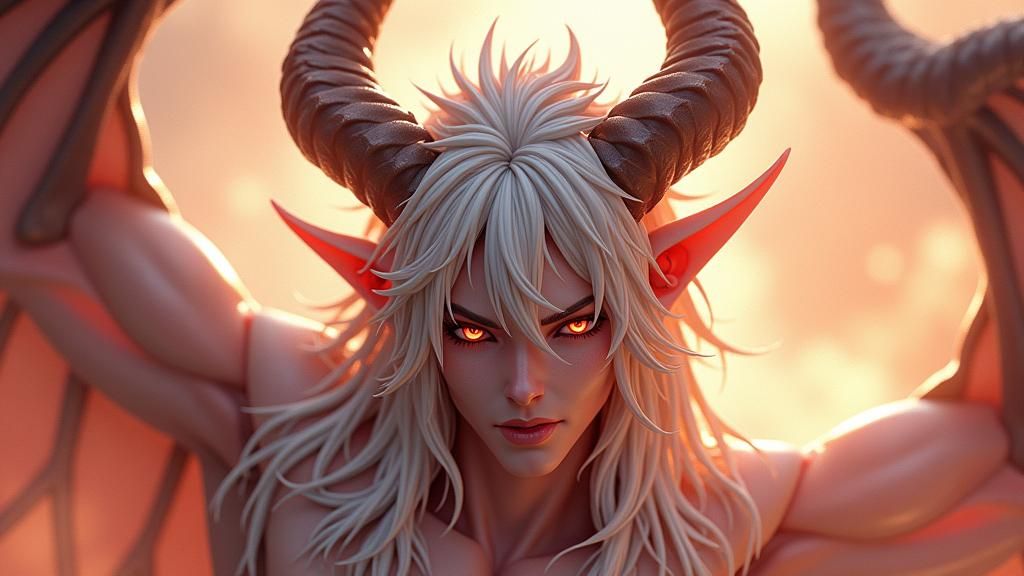 Majestic Wight Devil in 3D Anime Art Style