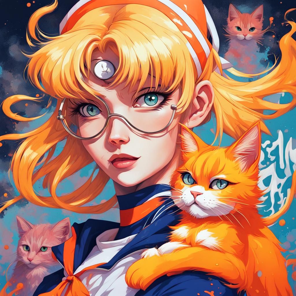 Sailor Venus as a crazy cat lady