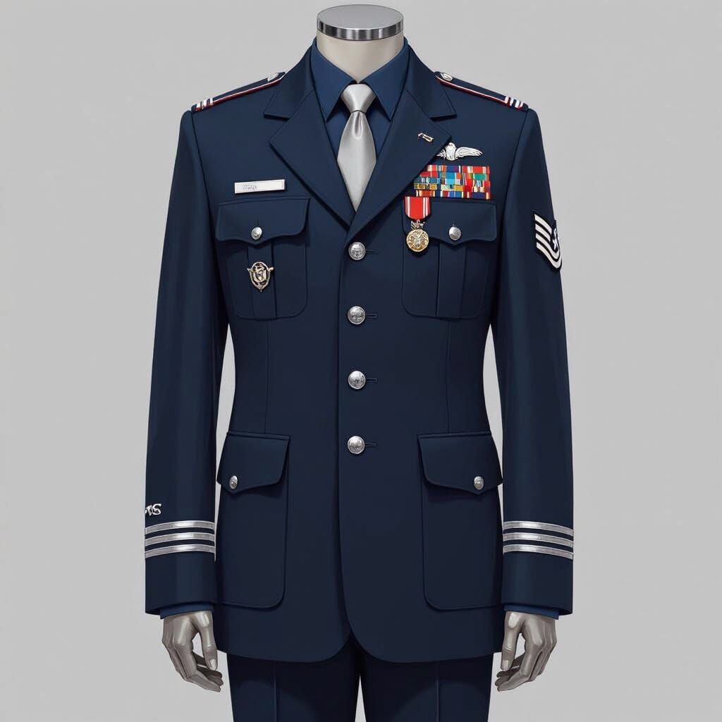 Futuristic Military Mannequin in Digital Art Style