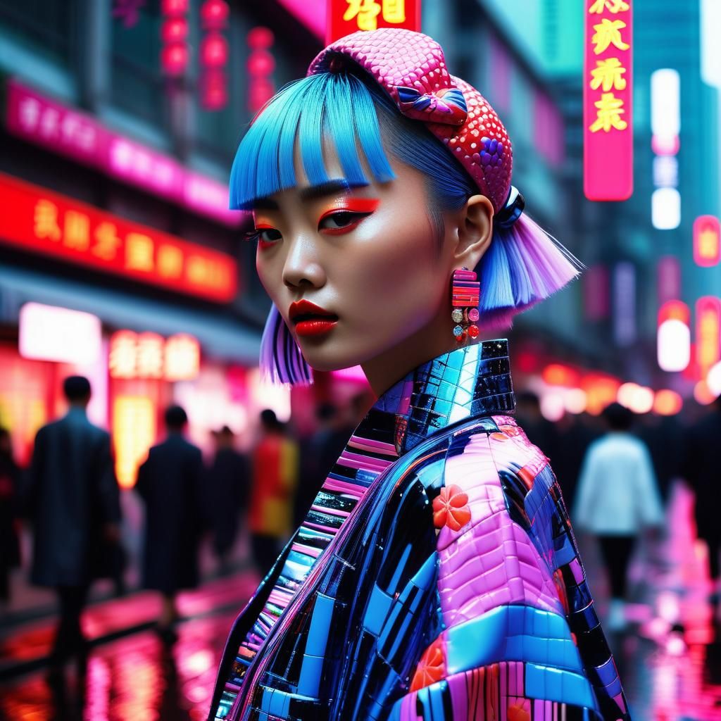 Shanghai Street Fashion in Bold Urban Style