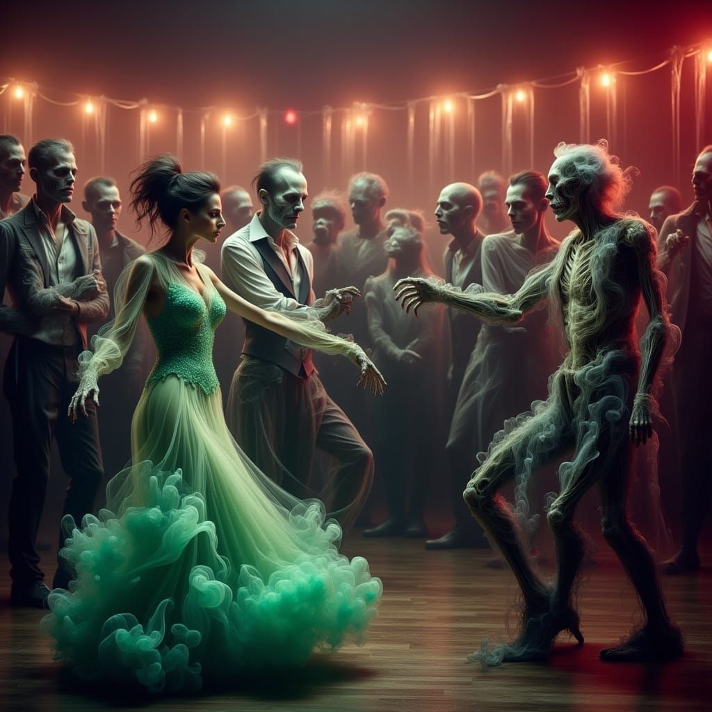 Undead Prom Night: Zombies Dance Under Strobe Lights