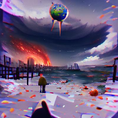 Desolate Post-Apocalyptic Landscape