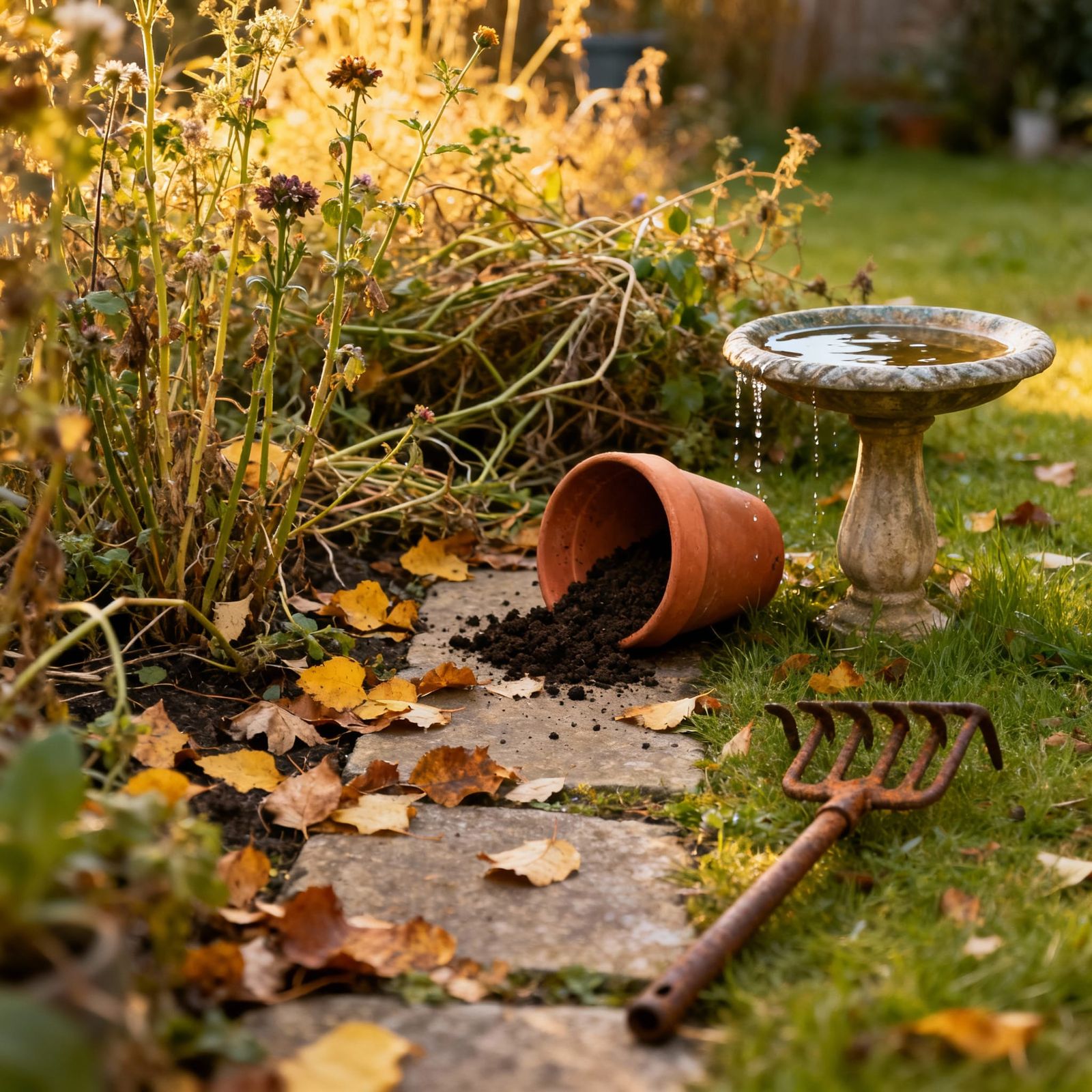 AI Art Depicts Garden Chaos and Disorder