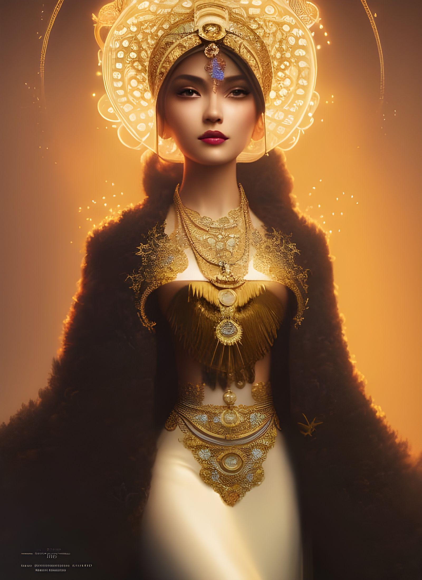 Woman in Spanish Dress with Versace Watch