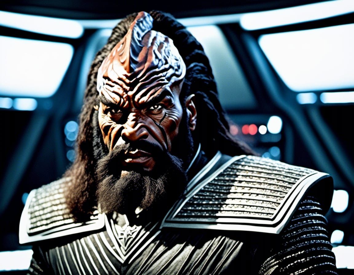 Klingon Warrior Portrait in Cinematic Style
