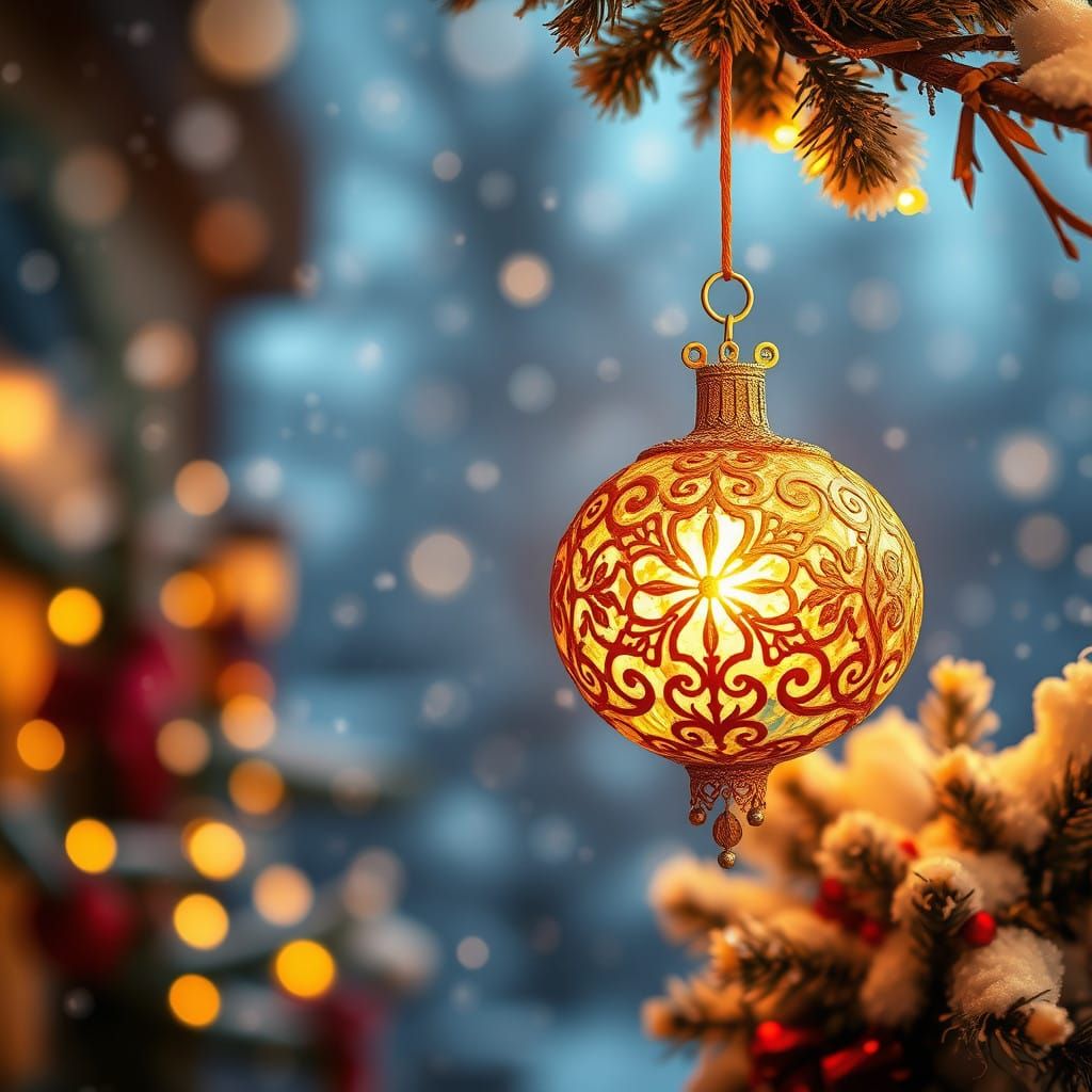 Dreamy Italian Christmas Decoration in Art Nouveau Style