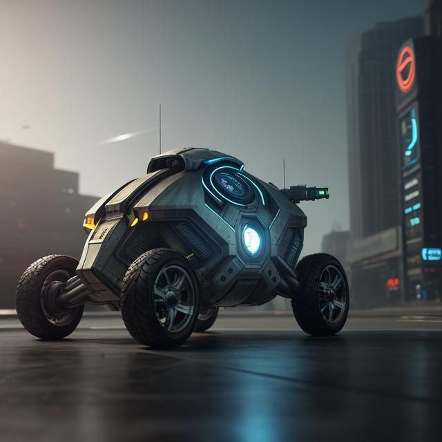 Futuristic Bomb with Cameras: Sci-Fi Product Design