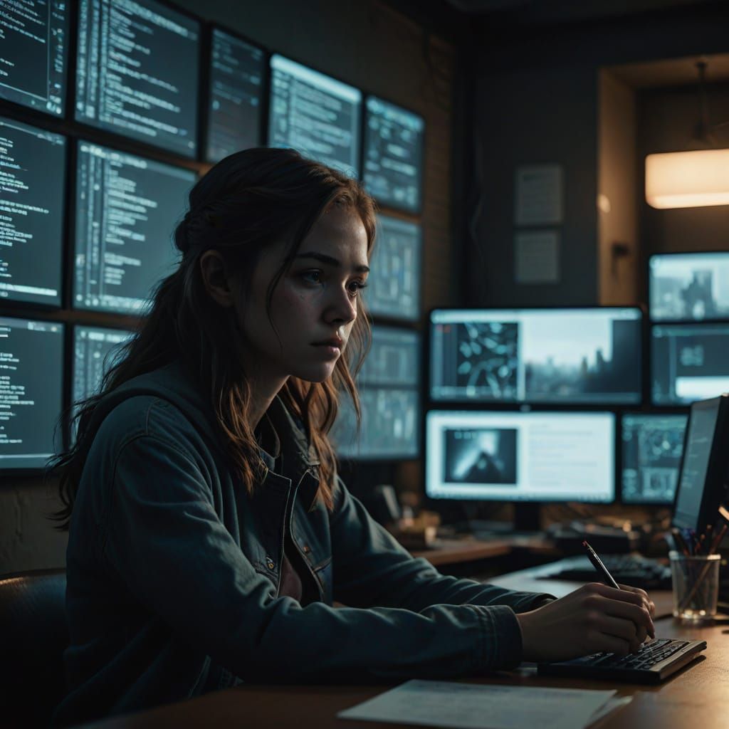 A Lonely Girl Surrounded by Cyberbullying