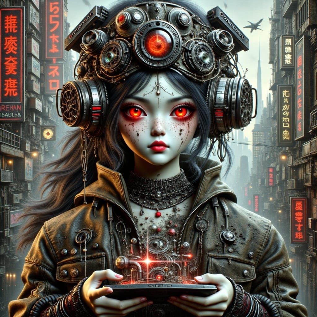 Steampunk dystopian werewolf <lora:Dystopian Surrealism:1.0> <lora:Cyber-Fantasy-Punk:1.0>