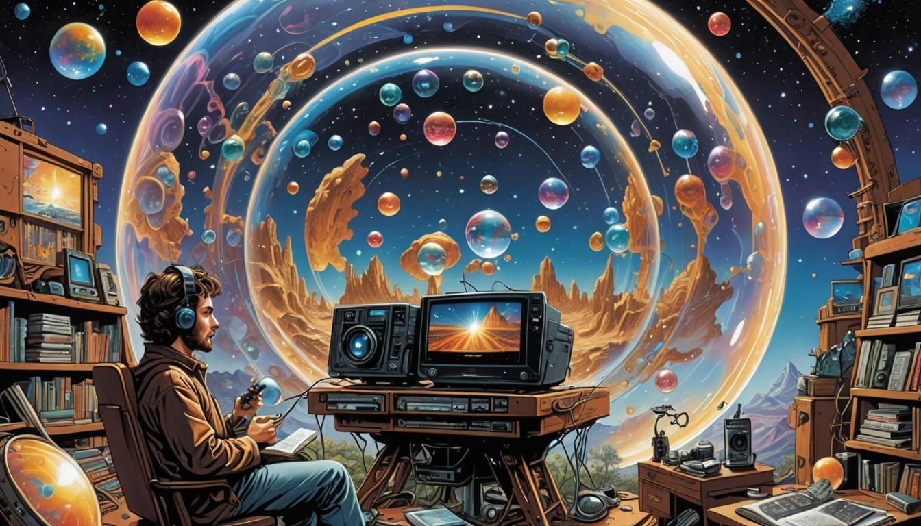 Vintage TV Magazine Cover with Crystals