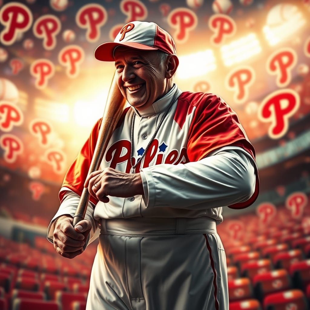 Pope Francis Swings for the Phillies