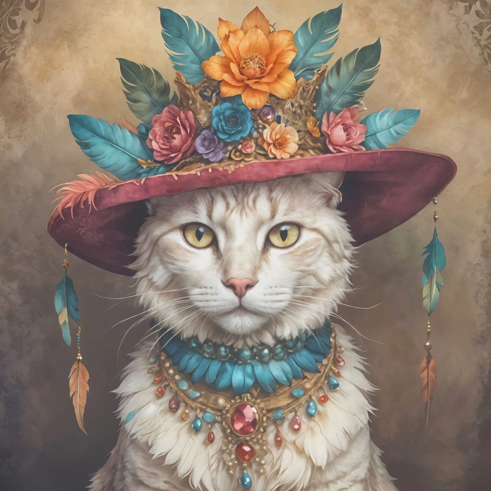 Luxurious Feline Fashionista