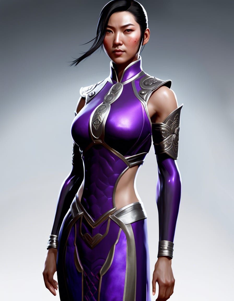 Detailed Portrait of Li Mei, Mortal Kombat Warrior