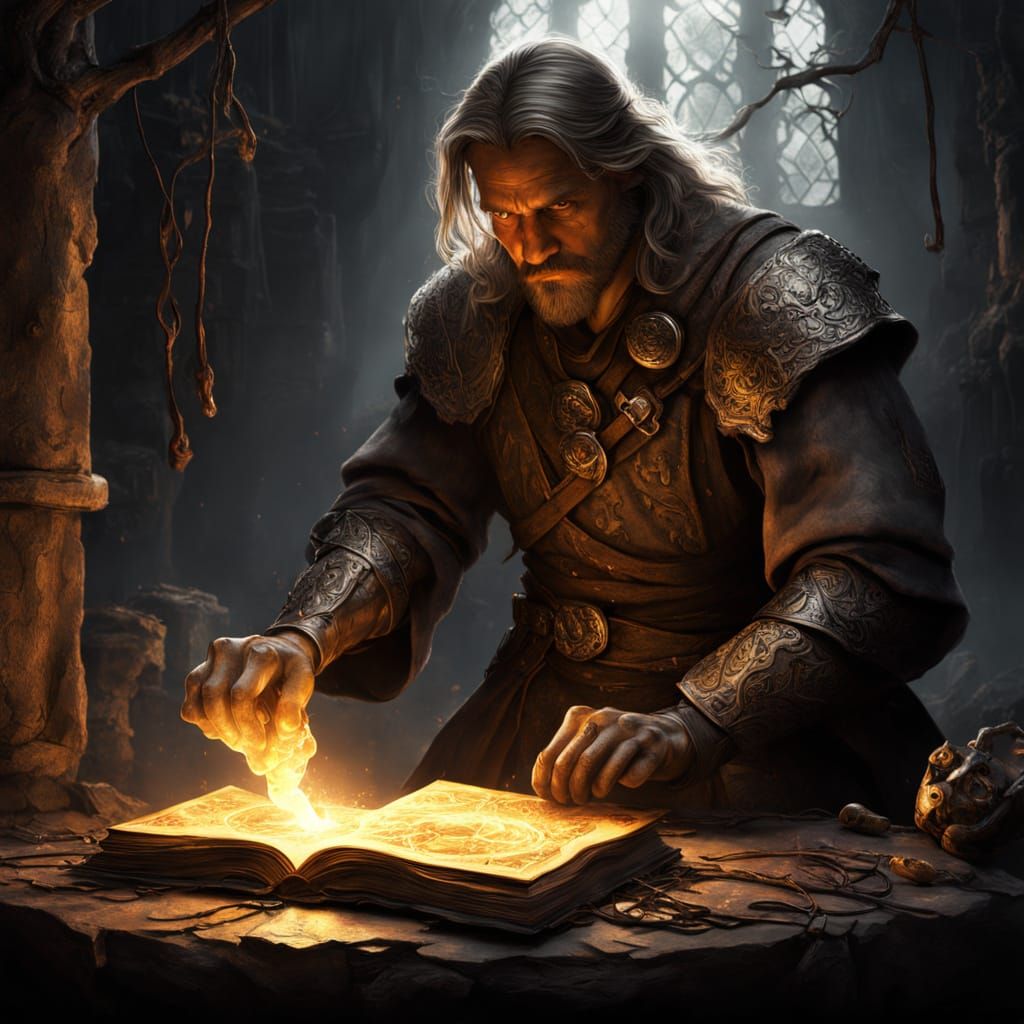 Mystical Silversmith Hammers at Golden Hour