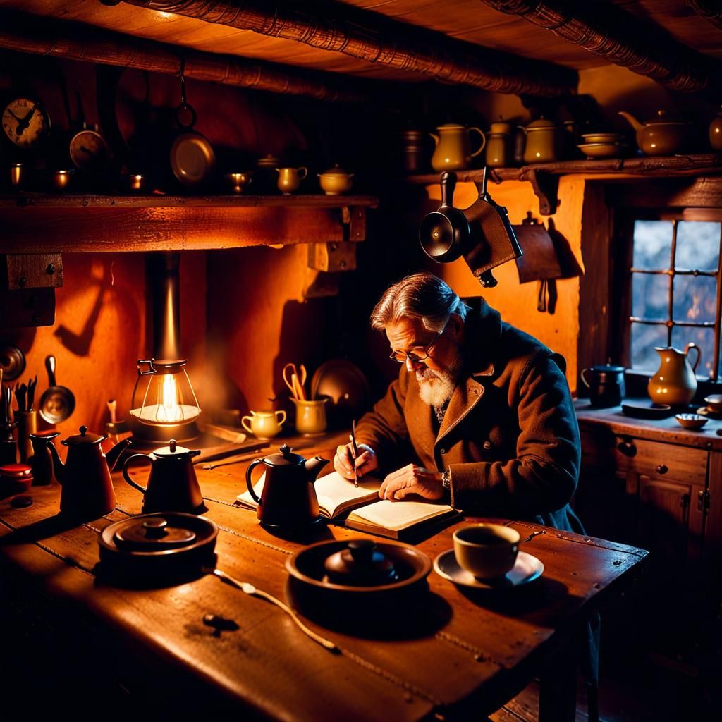 Cozy Kitchen Muse: A Poet's Surreal Inspiration