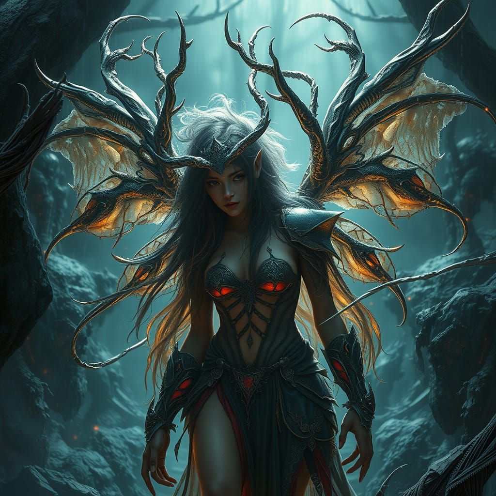 Epic Cinematic Nymph in a Majestic Digital Landscape