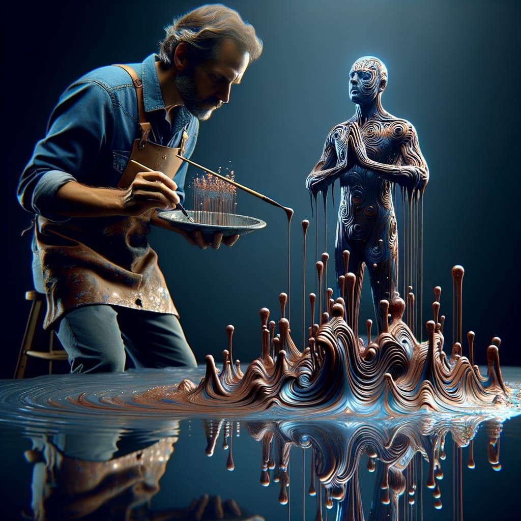 Artist Creates Sculptures From Liquid Metal Using Sound