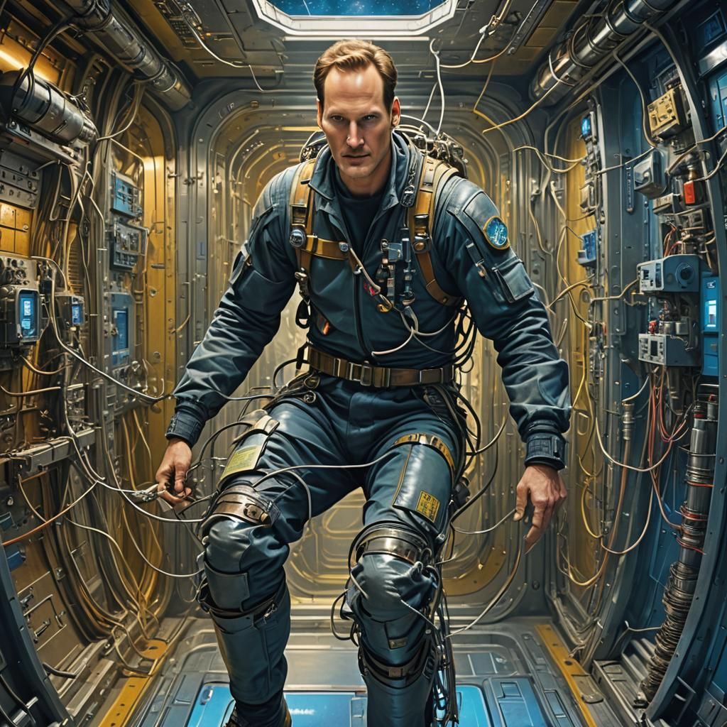 Astronaut in Airlock: Sci-Fi Masterpiece