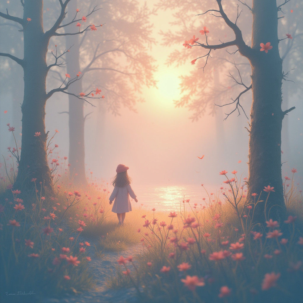 Ethereal Dreamscape in Pastel Colors