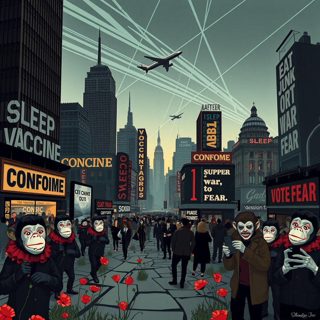 Dystopian Cityscape: Conformity and Control