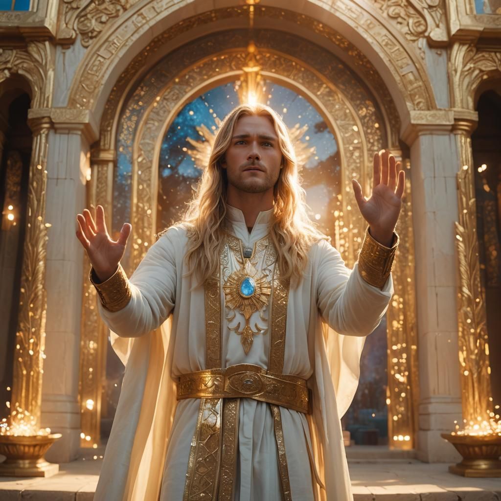 Lord of Light in Golden Temple, Cinematic Still