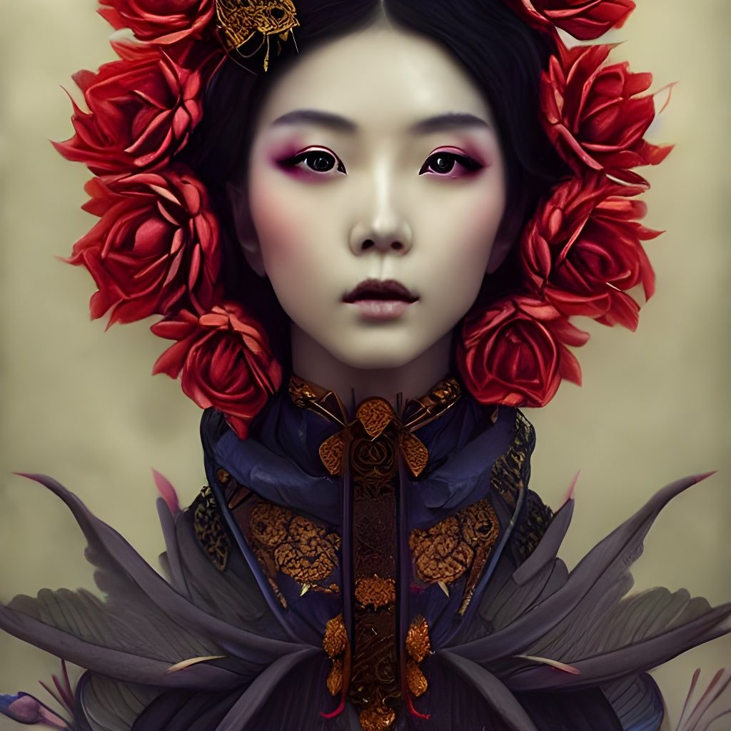 Stunning Chinese Woman in Dystopian Setting