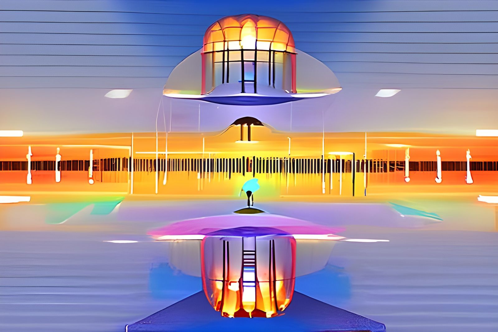 Enigmatic Alien Minimalism in Bizarre Colors