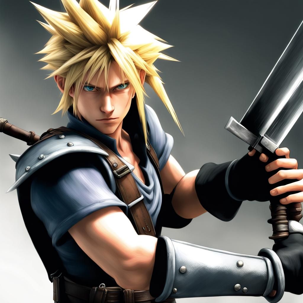Cloud Strife, Former First Class SOLDIER. After defecting from Shinra, Cloud began work as a mercenary for hire in Midga...