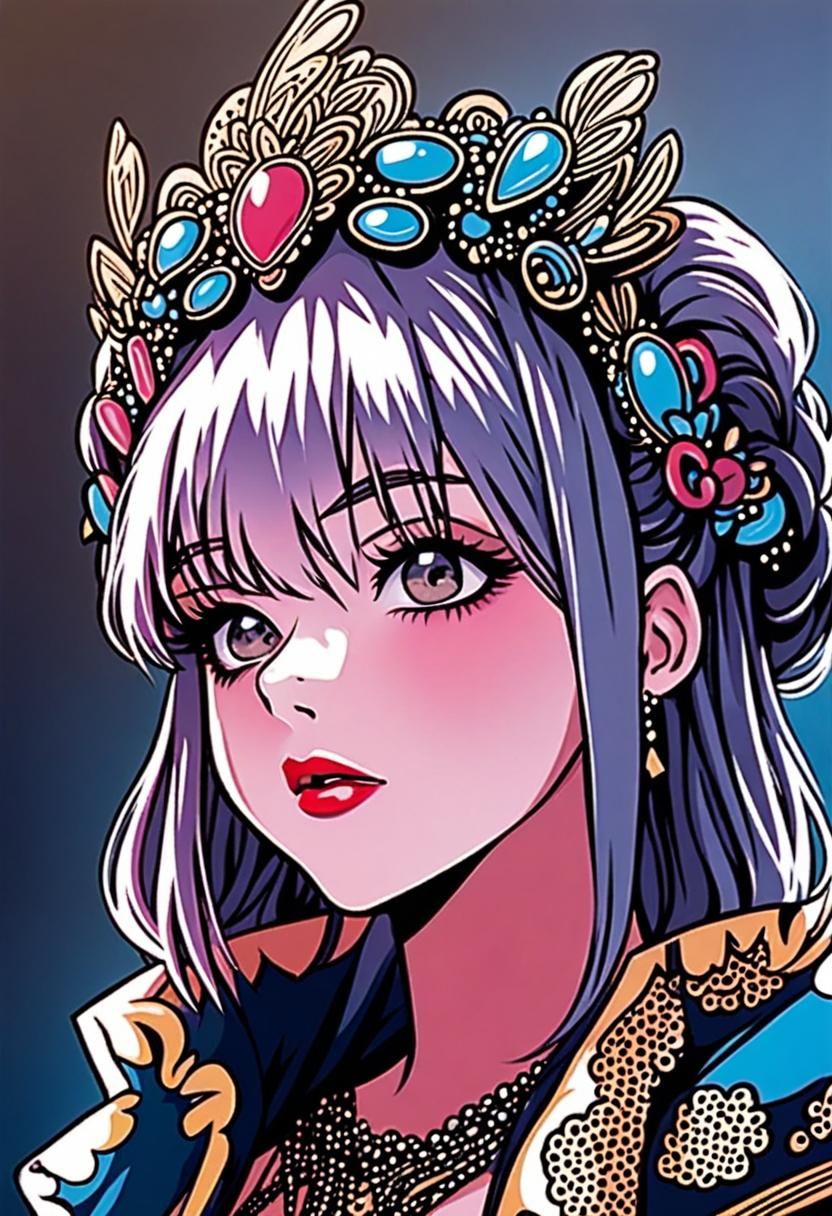 Abstract Portrait in Julia Pott Style