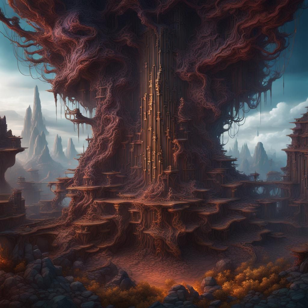 Electromagnetism: Detailed Matte Painting Concept Art