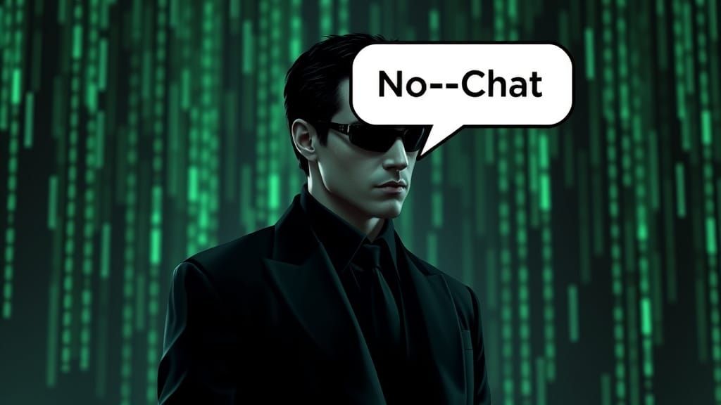 Futuristic Avatar Conversation in The Matrix Style