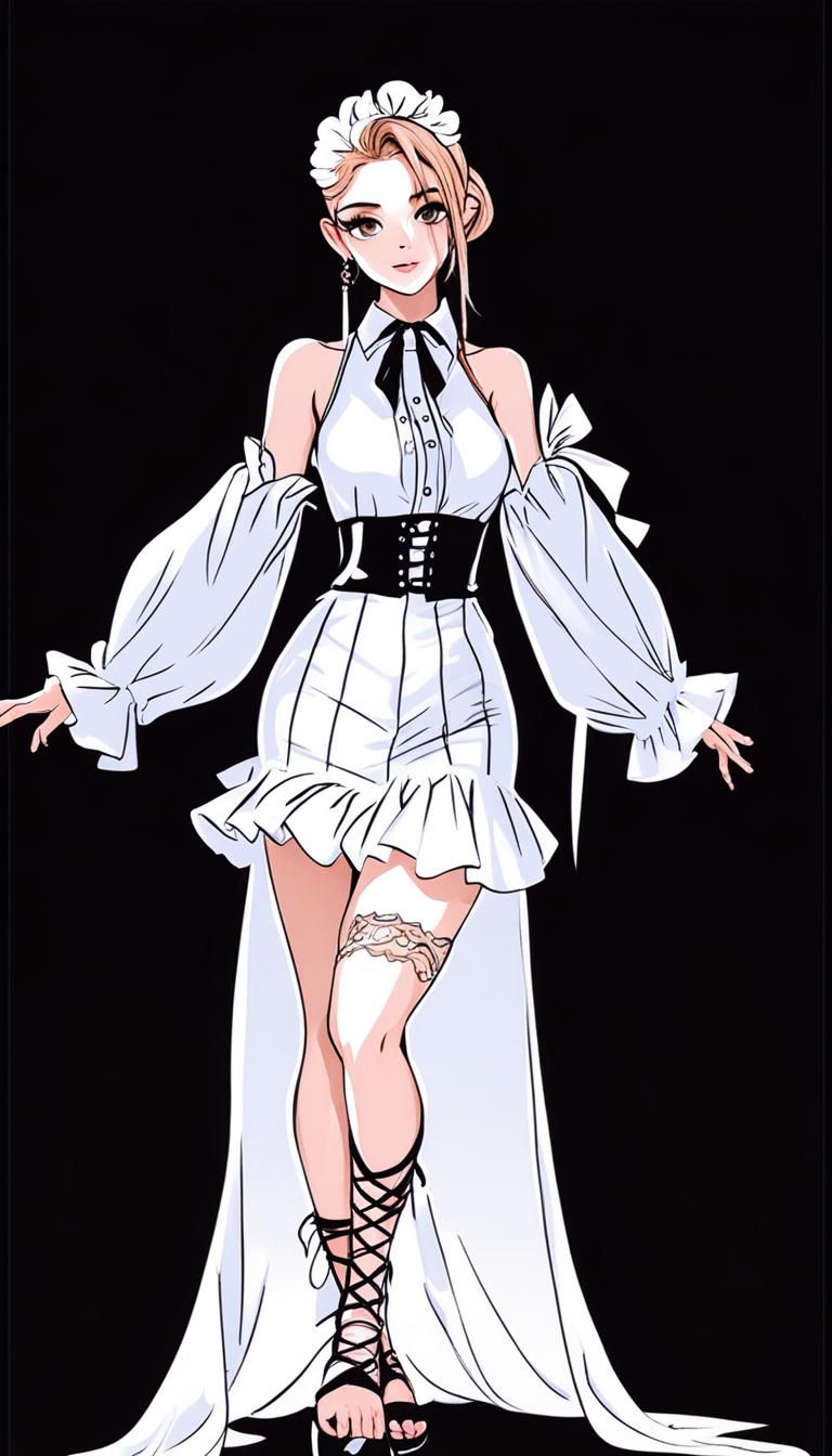 AI Generated Digital Outfit Rendering